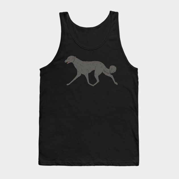 Irish wolf hound trot Tank Top by rsutton